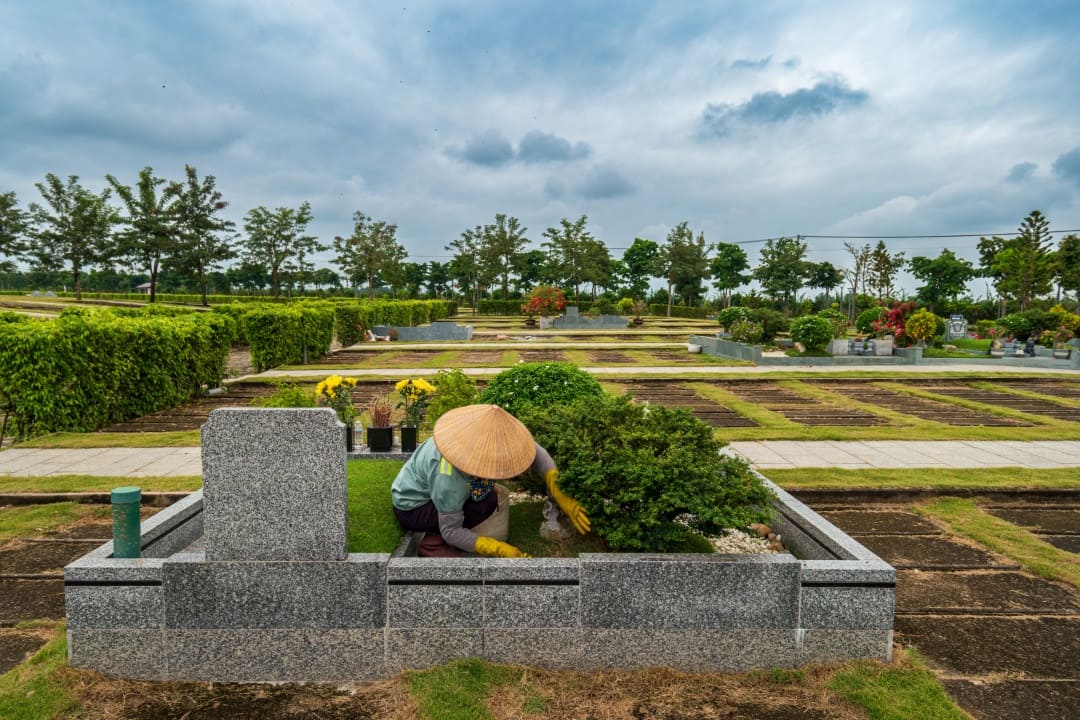 Dịch vụ chăm sóc hoa cho phần mộ 