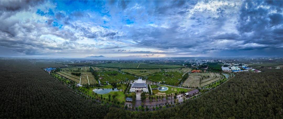 Toàn cảnh hoa viên Sala Garden