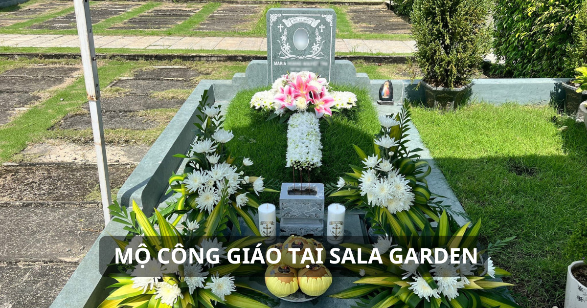 Không gian tiện ích của mộ công giáo Sala Garden