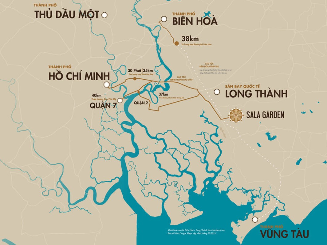 Vị trí đi đến Sala Garden