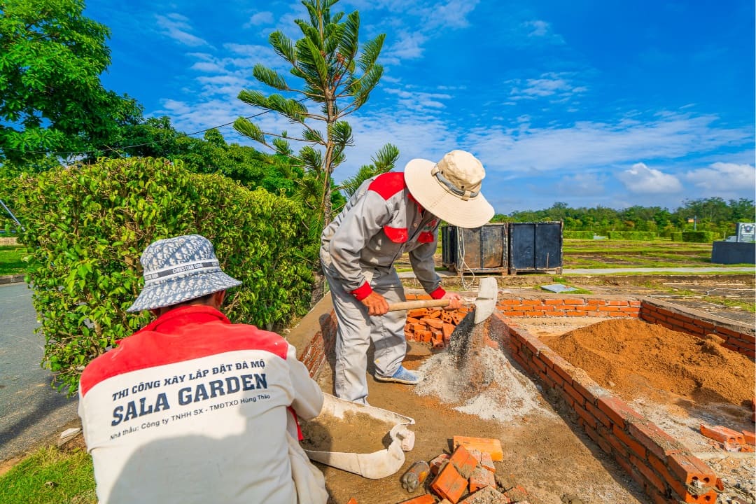 Dịch vụ xây dựng mộ phần tại Sala Garden