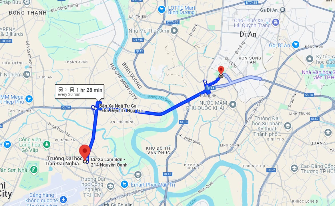 Từ trường đại học Trần Đại nghĩa đến nghĩa trang Gò Dưa