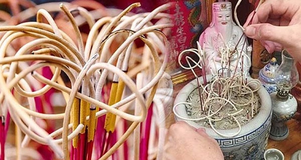 Rút hương chưa cháy hết