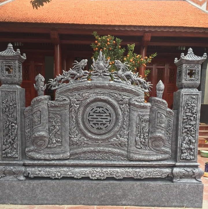 Bức bình phong đá rồng