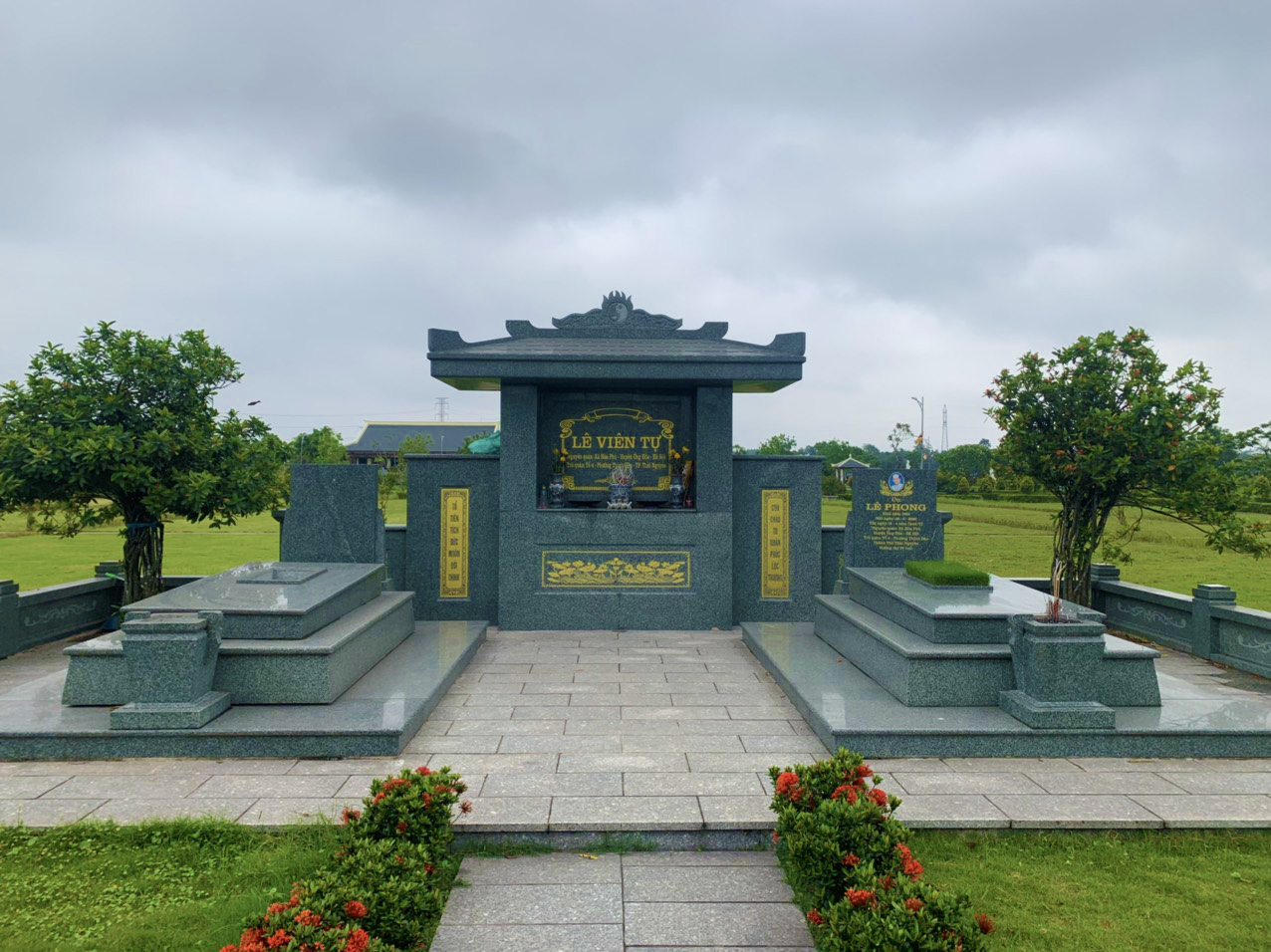 Mộ đá đôi phong thủy