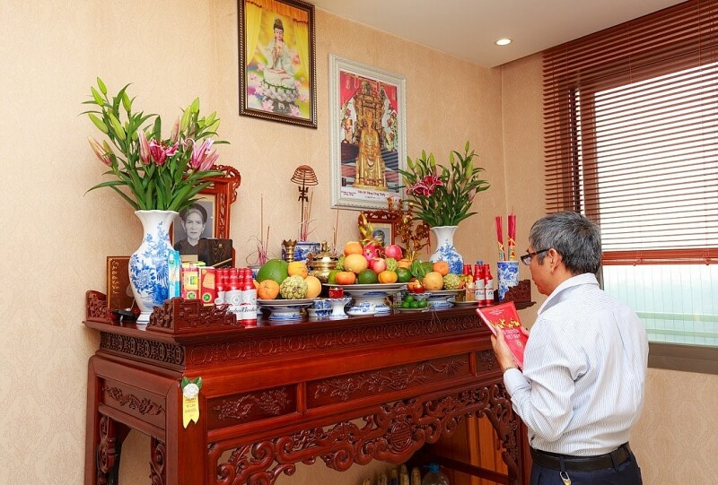 Bàn thờ đón Tết miền Trung